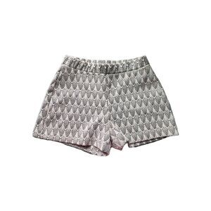 Zara Womens 6 Small Trufaluc Knit Boho Black And White Festival Shorts
